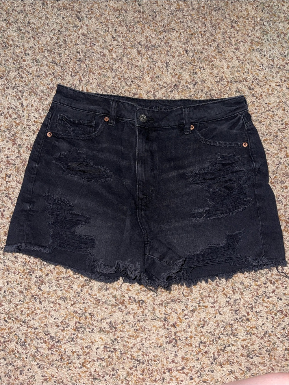 American Eagle Black Jean Shorts